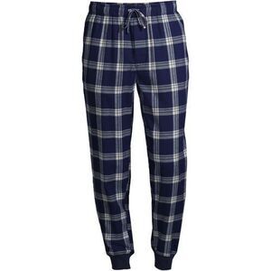 LANDS' END MEN'S 4x 4xl JOGGER PANTS cotton flannel pajamas new navy blue